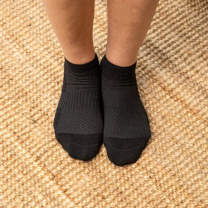 Black Ankle Compression Socks Bundle 6-Pack