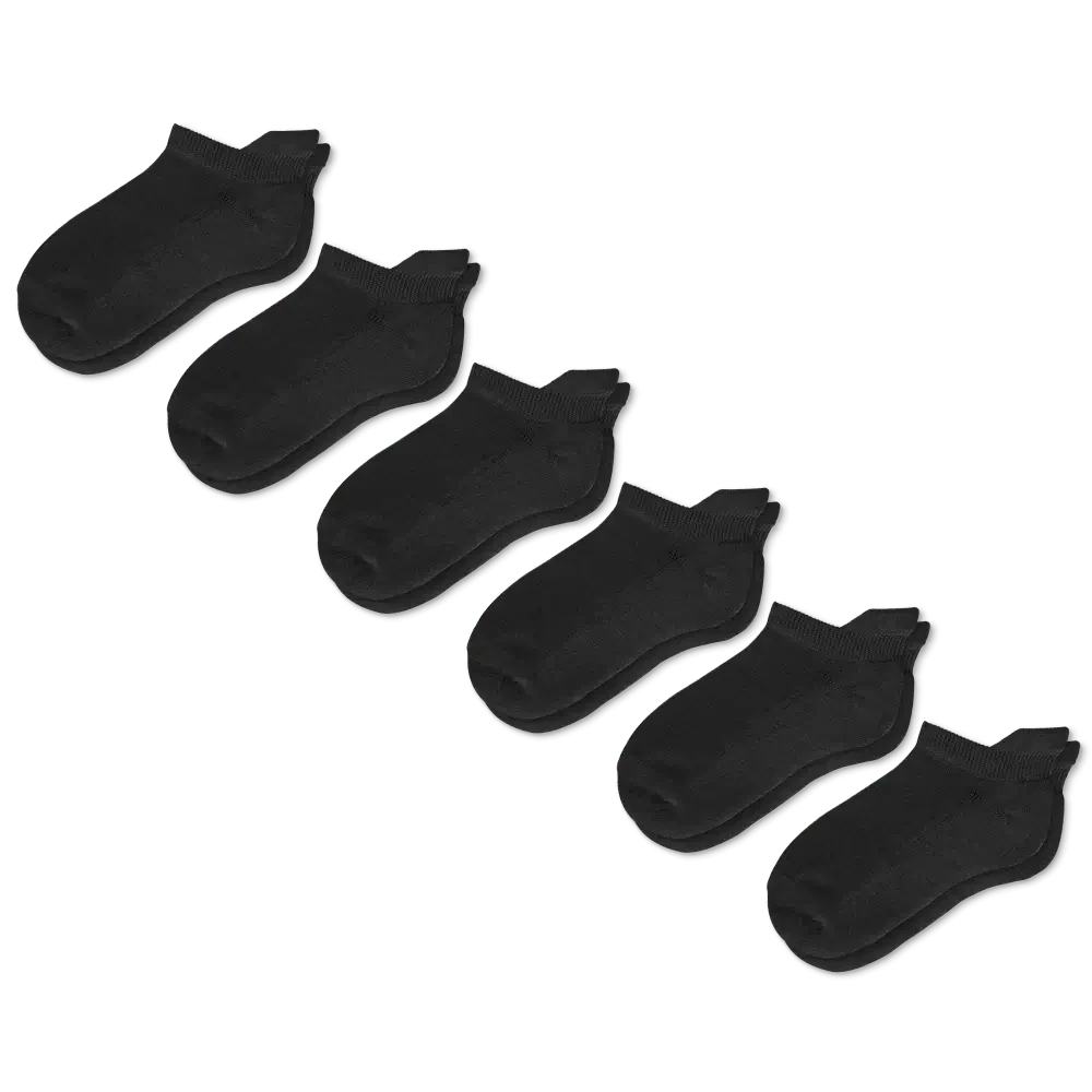 Black Ankle Socks Bundle 6-Pack