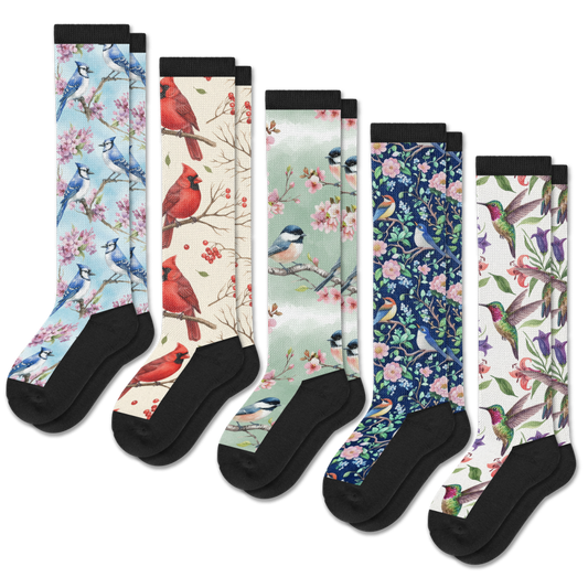 Backyard Birds EasyStretch™ Socks 5-Pack Bundle